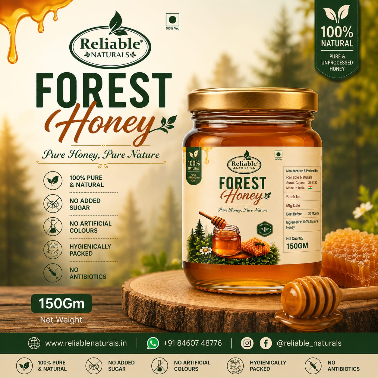 Forest Honey pack details