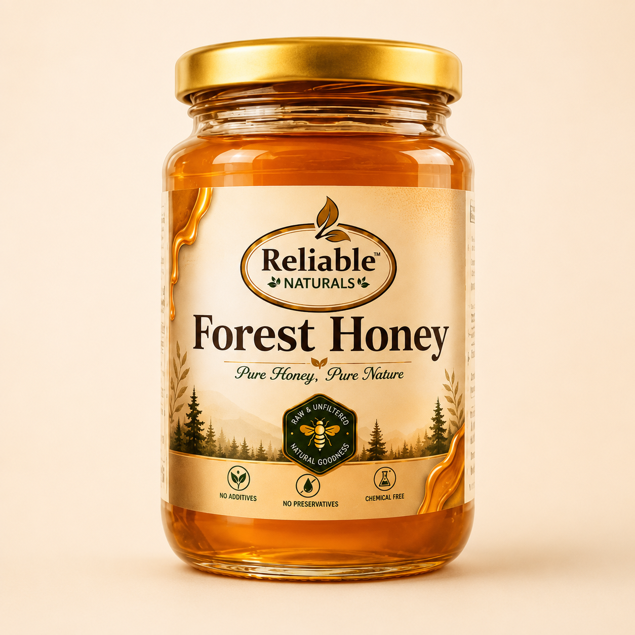 Reliable Naturals Forest Honey 150gm jar